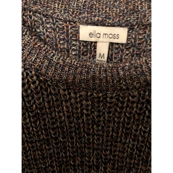 Anthropologie Ella Moss Junior Mood Indigo Rainbow Sleeveless Knit Sweater, Sz M - Picture 2 of 8